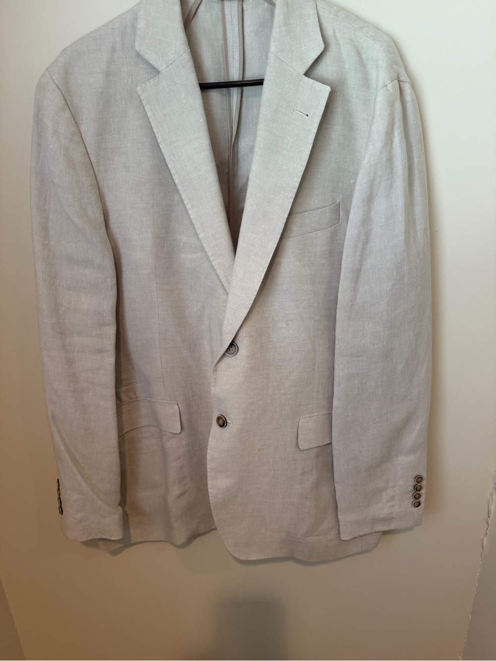 Vineyard Vines Men's Light Beige Linen Sport Coat